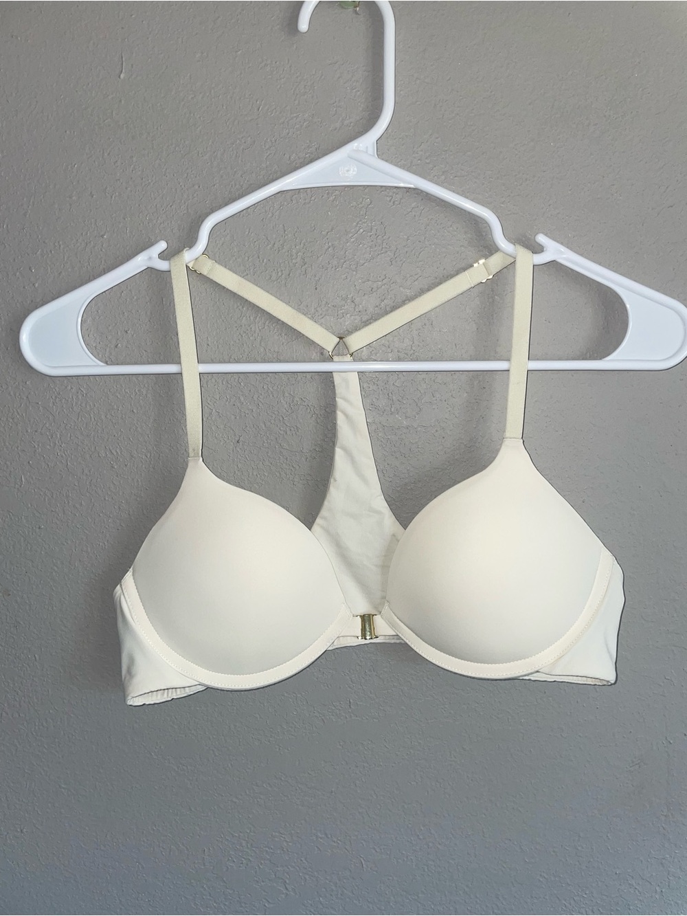 Light Padded Racerback Bra - Cream white 36AA Pepper